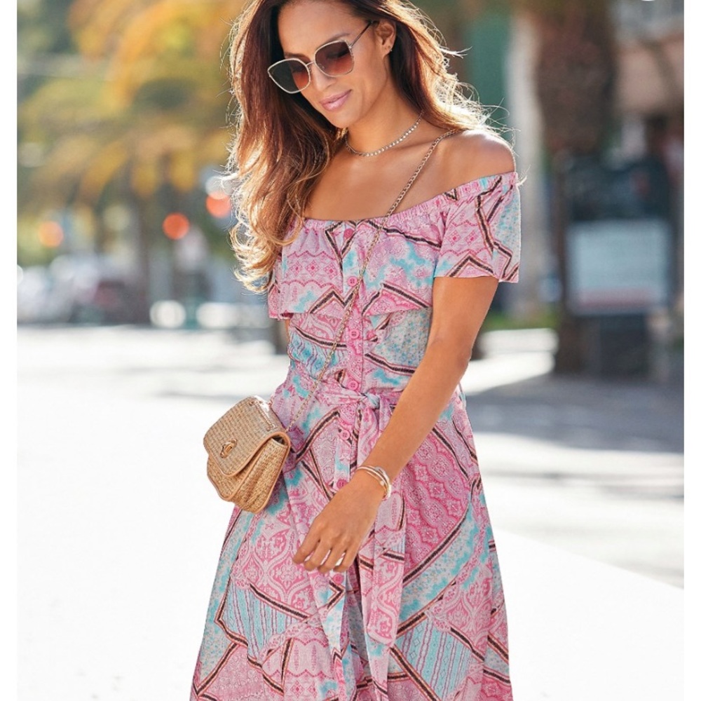 NWOT Boho MIDI Dress - Picture 1 of 6